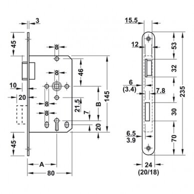 Zamek KLASY 1 (BB) 1