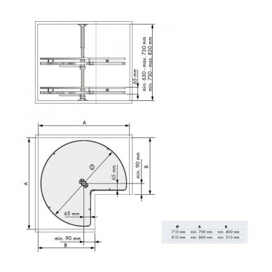 Поворотная корзина на 270° FLAT 2