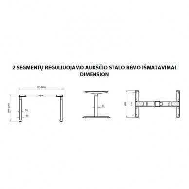 2 segmentų reguliuojamo aukščio stalas 7