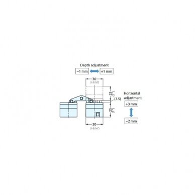 Скрытые петли с трехмерной регулировкой HES3D-E160 2