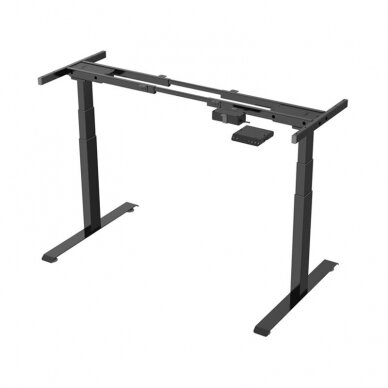 Dual motor 3 stage desk frame