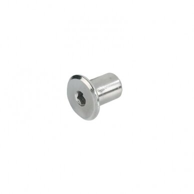 Sleeve nut with flat head M6, SW4 4