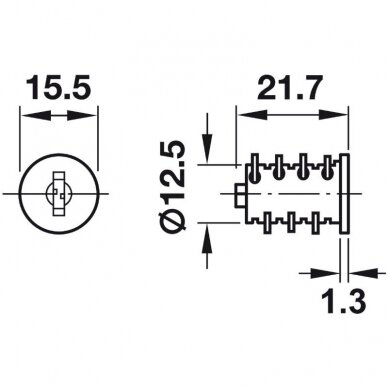 Universal Cylinder core, Symo Universal 4