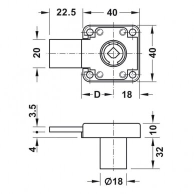 Корпус замка SYMO 6