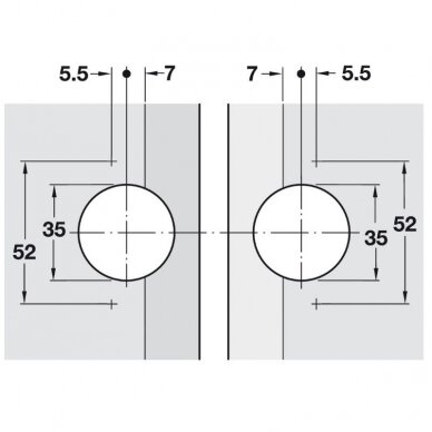 Mitred flap hinge 2