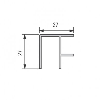 90° connector for Schueco plinth