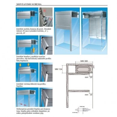 Aliumininės baldinės žaliuzės „BOXMILANO 2125“ 3