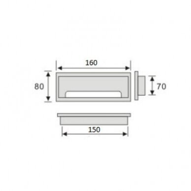 Aluminum socket for wiring TT.80160.AL 1