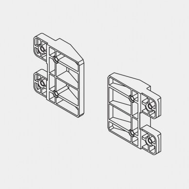 Aliuminio rėmo adapterių komplektas KINVARO F-20 mechanizmui