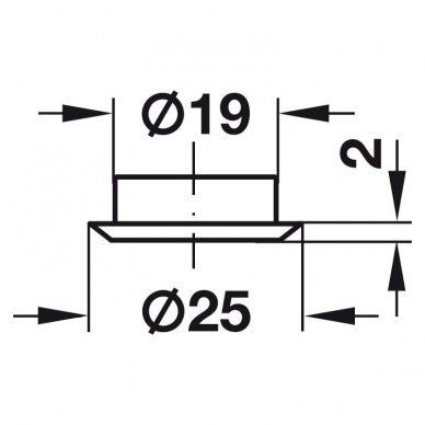 Apdaila D18 mm cilindro spynelėms 1