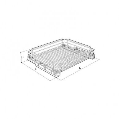 High Pull-out baskets - drawers Basic 1