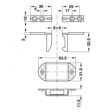 Automatic door catch for double doors 2