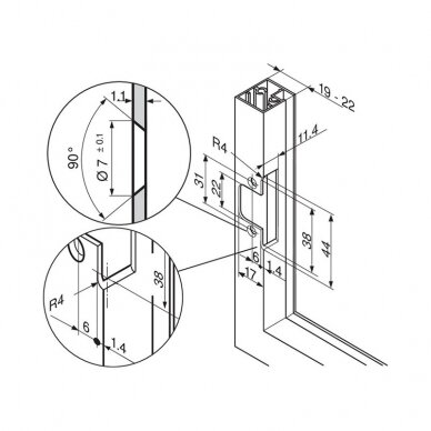 AVENTOS HF adapter plate 1