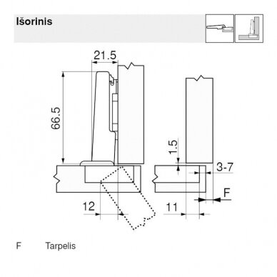 Blum CLIP top 110° hinge 4