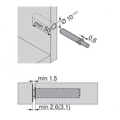 Blum Tip-On with magnet 2