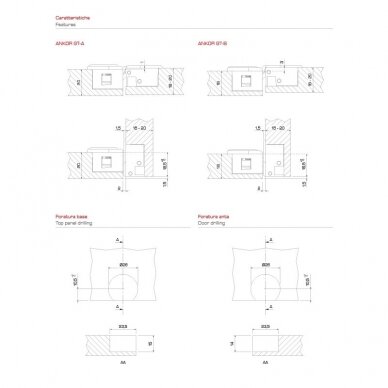 Hinge for folding doors „ANKOR GT“ 3