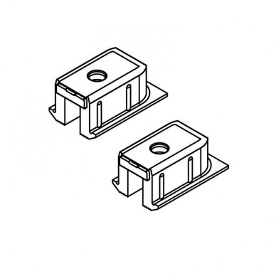 Set of track end pieces