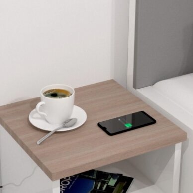 Wireless hidden charger grommet