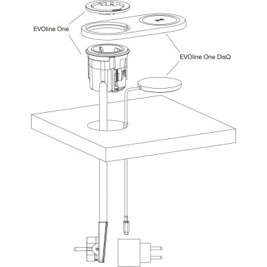 Wireless charging extension module DisQ for EVOline One 4