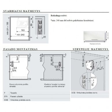 BLUM AVENTOS HK-S lift system set 1