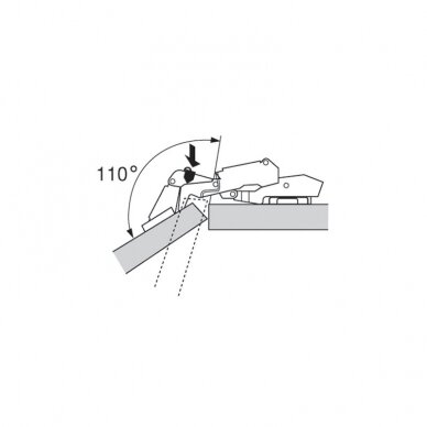 BLUM 110° Restriction Clip for 155° Hinges 1