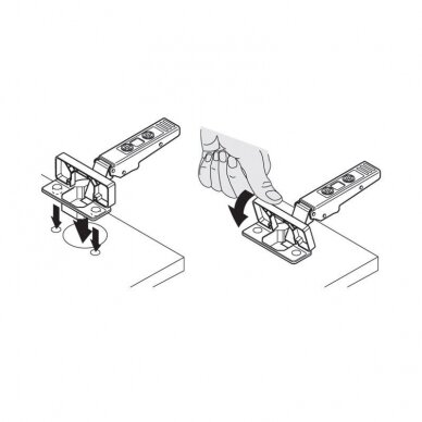 BLUM CLIP top 170° lankstas, Inserta 1