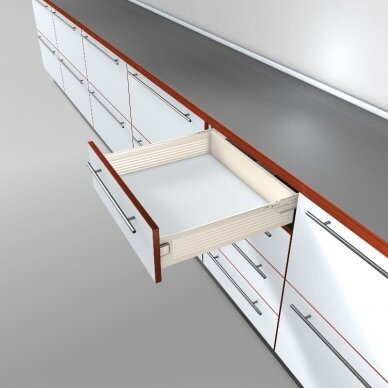 Blum Metabox drawer, H-86 mm, full extension