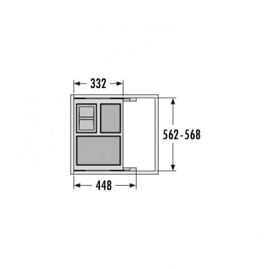 Cargo Soft Short, for 600 mm cabinet 3