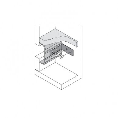 Side fixing bracket for the middle profile 1