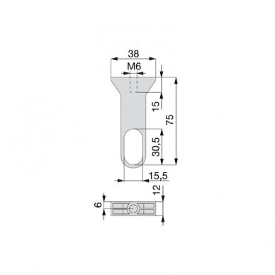 Central oval tube holder MC390586 1