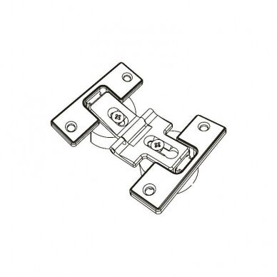 Adjustable hinge for folding wooden doors