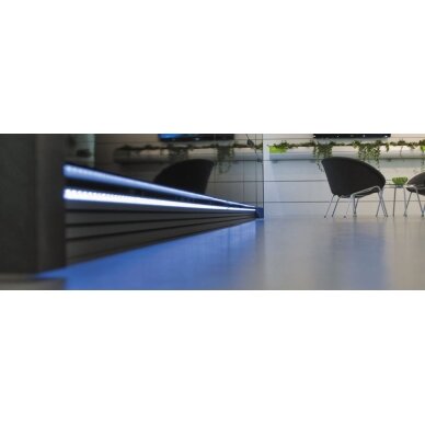 Schueco plinth, suitable for LED lighting 1