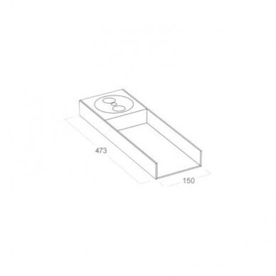 Electrical tray for system BELNET 1