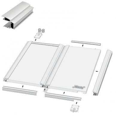 Folding door system for 18 mm doors 1