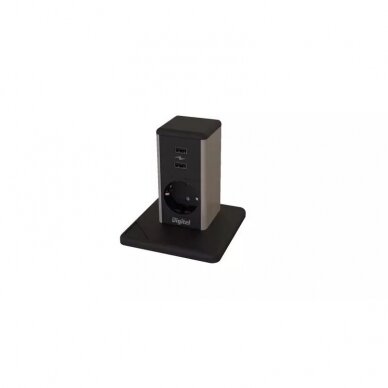 Free standing power device Pillar Small R with USB charger 5