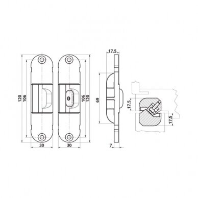 Door alignment device for Invisacta IN300 1