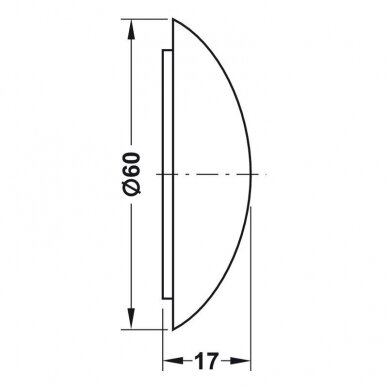 Sienas amortizātors durvīm, 60 mm 1