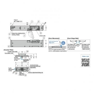 Door damper LDD-V 1