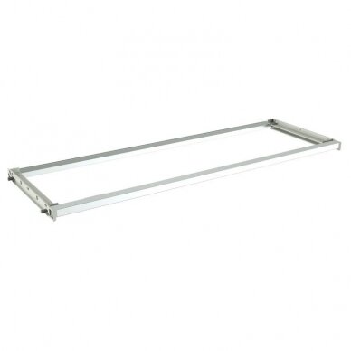 Two shelves dish racks in stainless steel with 2 aluminum frames 1