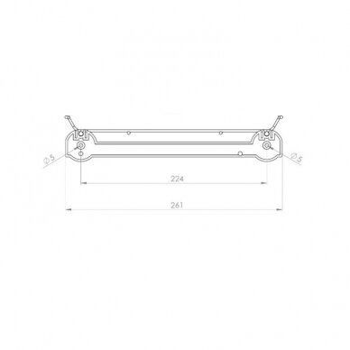 Two shelves dish rack, chrome plated, without aluminum frame 1