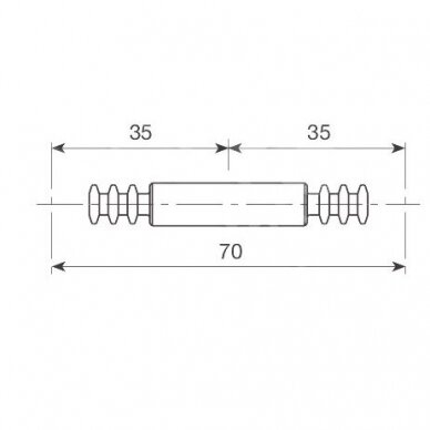 Twin holding bolt 1