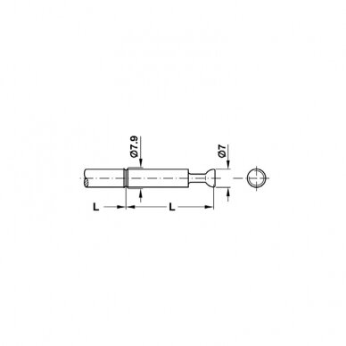 Double ended bolt 1