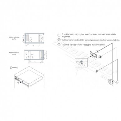 Zestaw Sensomatic do lodówki, elektromechaniczny system otwierania 1