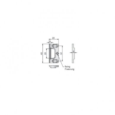 Electronic spring bolt lock M410 with keypad 4