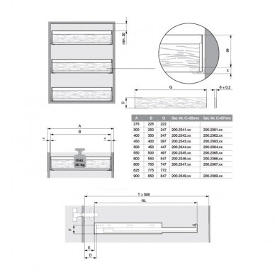 "EXTENDO" shelves for a closet with "FIORO" 3