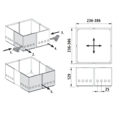 Organizery do szuflad "FLEX LINE" 3