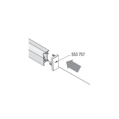 End cap for upstander LED WAP2