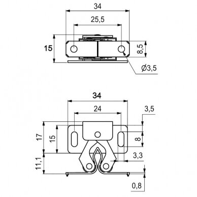 Fiksātors durvīm 1