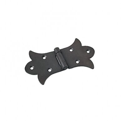 Flat hinge, 50x80 mm, black color