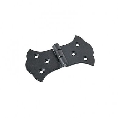 Flat hinge, 50x80 mm, black color